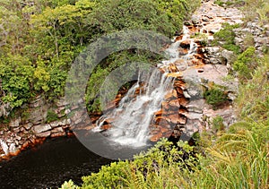 Devil's Waterfall in Chapada Diamantina, Brazil. photo