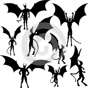 Devil silhouettes