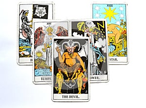 The Devil Tarot Card Bondage, temptation, enslavement, materialism, addictions photo