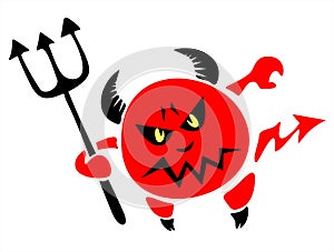 Devil with a trident