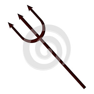 Devil trident halloween accessory icon