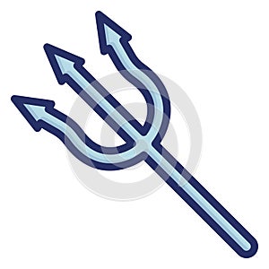 Devil trident Isolated Vector icon which can easily modify or edit