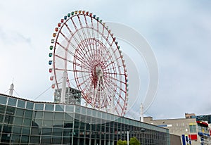 A devil wheel at MEGAWEB TOYOTA City, Tokyo, Japan