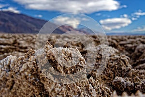 Devil's Golf Course, Death Valley National Park landscape, California