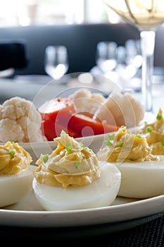 Deviled egg appetizer