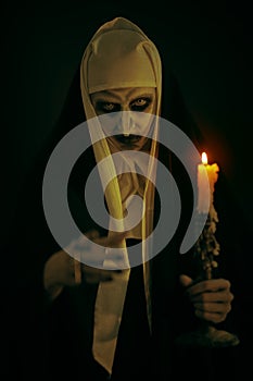Devilish possessed nun
