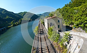 Devils Bridge Fisheye View, Lucca