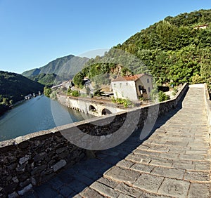 Devils Bridge Fisheye View, Lucca