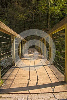 Devils Bridge in Tolmin Gorge, Slovenia