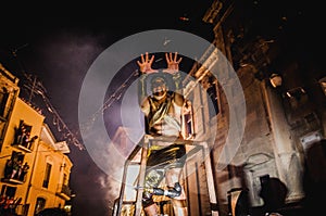 Devils dance Group on Correfoc