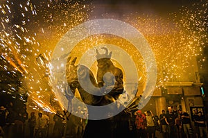 Devils dance Group on Correfoc perfo