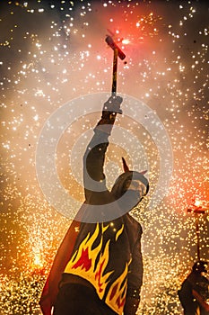 Devils dance Group on Correfoc perfo