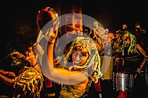 Devils dance Group on Correfoc Performance