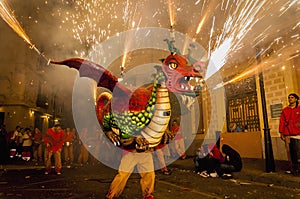 Devils dance Group on Firerun performance