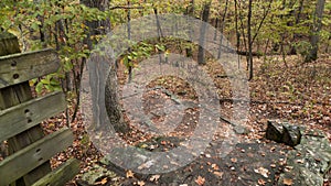 Devils Den State Park, Arkansas, Stone pathway down the mountain trail