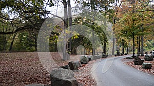 Devils Den State Park, Northwest Arkansas,  roadway through the camping area