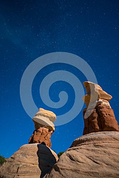 Devils Garden Escalante at Night Milky Way