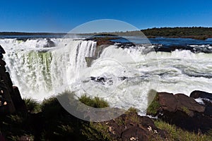 Devils Throat in Iguassu Falls Argentina Brazil