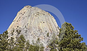Devils Tower, top attraction in Wyoming State, USA.