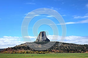 Devil Tower in Wyoming