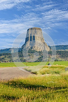 Devils Tower in Wyoming, USA