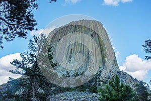 Devils Tower in Wyoming, USA
