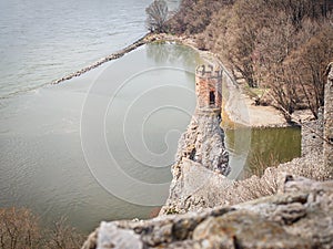 Hrad Děvín nad řekou Dunaj v Bratislavě, Slovensko