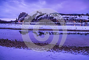 Devin Castle in the Twilight