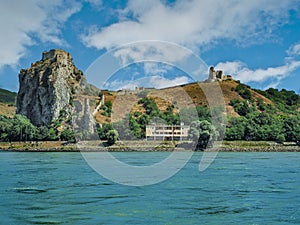 DEVIN, SLOVAKIA - JUNE 10, 2020: Ruins of Devin Castle with Maiden Tower