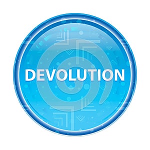 Devolution floral blue round button photo