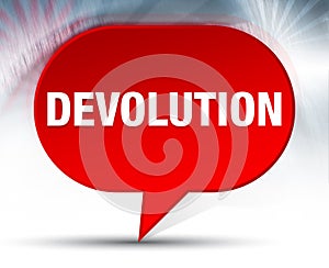 Devolution Red Bubble Background photo