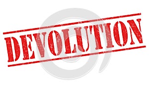 Devolution sign or stamp