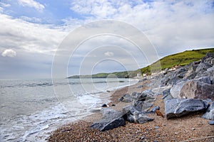Devon coastline in summer