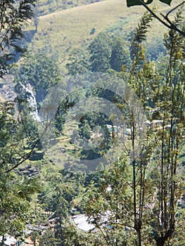 Devon waterfall in Sri Lanka