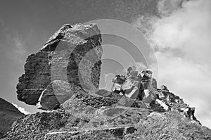 Devonian Limestone Rock outcrop photo