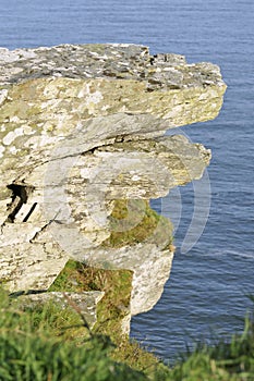 Devonian Limestone Rock overhang