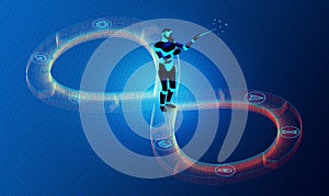 DevOps Automation Concept - 3D Illustration