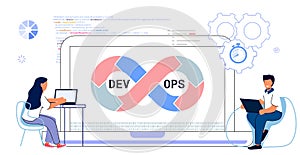 DevOps concept Software engineering culture Computer system administration