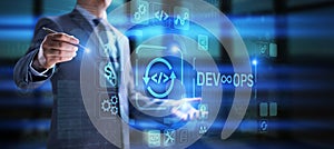DevOps Development Operations agil programming technology concept