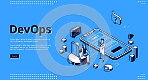 DevOps, development operations landing page
