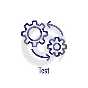 DevOps Icon - Dev Ops Icon Showing an aspect of the process