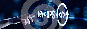 DevOps Methodology Development Operations agil programming technology concept