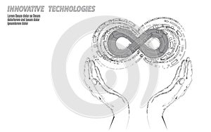 Devops software development operations infinity symbol. Programmer administration system life cycle quality. Coding