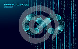Devops software development operations infinity symbol. Programmer administration system life cycle quality. Coding