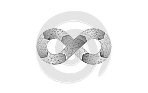 Devops software development operations infinity symbol. Programmer administration system life cycle quality. Coding
