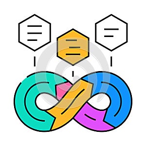 devops software icon color illustration