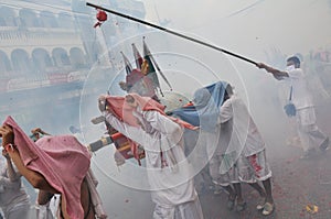 Devotees at the Nine Emperor Gods Festival