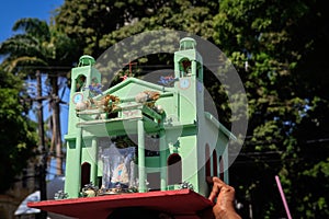 Devotees paying their promises at CÃ­rio de NazarÃ© 2010