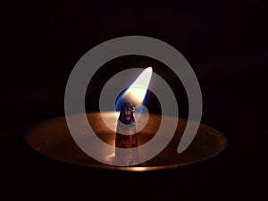 Devotional Indian fire light photo