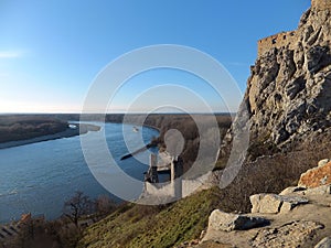 A beautiful view of the historical part of Bratislava - Devin Castle photo